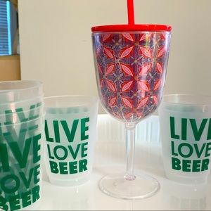 Bundle outdoor wine and beer cups